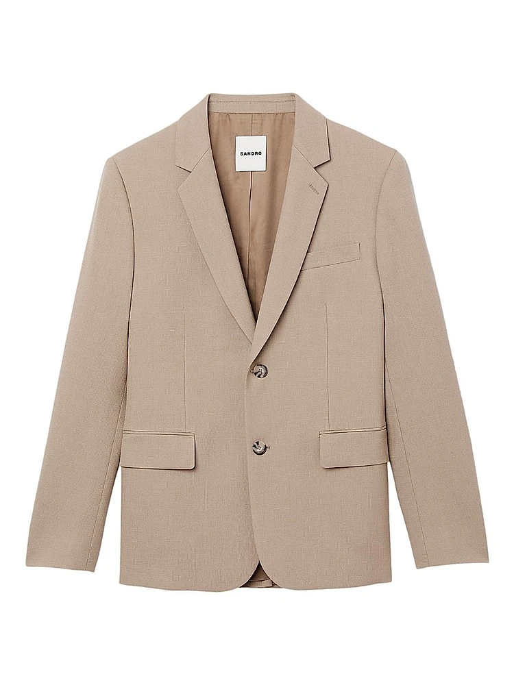 Wool Suit Blazer