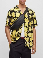 Relaxed-Fit Shirt in Floral-Print Poplin