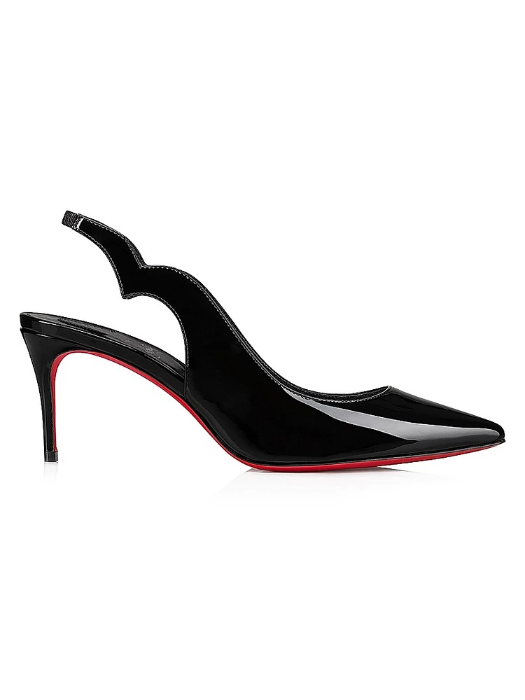 Hot Chick Sling 70MM Patent Leather Pumps
