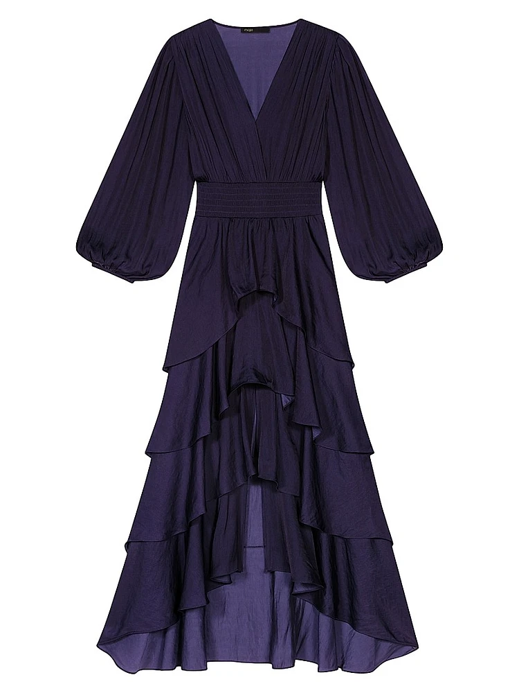Ruffled Midi Dress