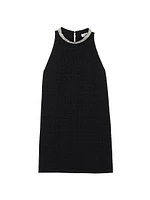 Dress with Jewelry Collar