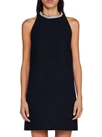 Dress with Jewelry Collar