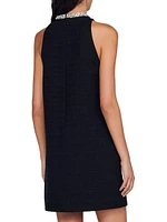 Dress with Jewelry Collar