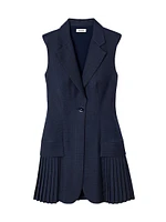Mini Pleated Suit Dress