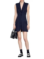 Mini Pleated Suit Dress