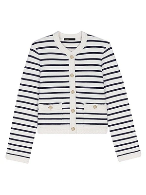 Striped Knit Cardigan