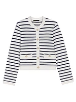 Striped Knit Cardigan