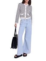 Striped Knit Cardigan