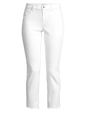 Sada High-Rise Crop Slim Straight Jeans