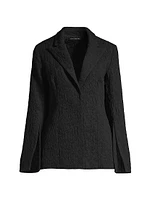 Textured Split Sleeve Blazer