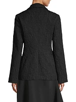 Textured Split Sleeve Blazer