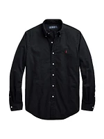 Garment-Dyed Classic-Fit Oxford Shirt