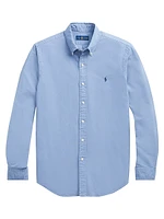 Garment-Dyed Classic-Fit Oxford Shirt