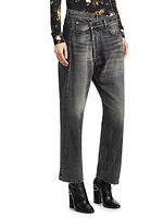 Faded Crossover Jeans