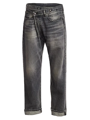 Faded Crossover Jeans