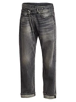 Faded Crossover Jeans
