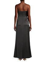 Strapless Sweetheart Flare Gown