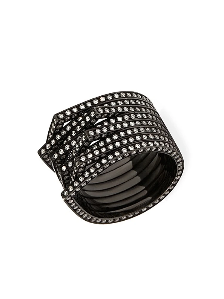 Antifer 18K Black Gold & 4.16 TCW Diamond Ring
