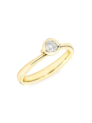 Bouton 18K Yellow Gold & Diamond Ring
