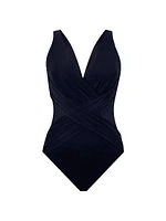 Illusionists Cross-Over One-Piece Swimsuit