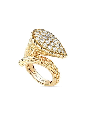 Serpent Bohème 18K Yellow Gold & 1.3 TCW Diamond L Ring