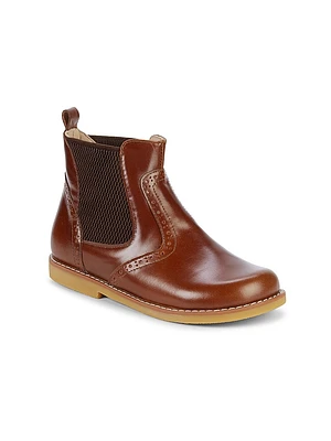 Kid's Leather Booties