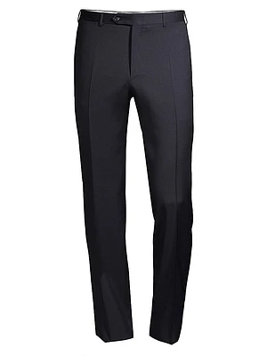 Slim-Fit Wool Trousers