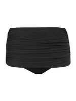 Norma Shirred Hi-Rise Bikini Bottom