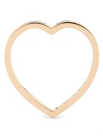 Antifer 18K Rose Gold Heart Ring