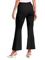 Pull-On Cropped Flare Pants