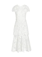 Laura Guipure Lace Midi-Dress