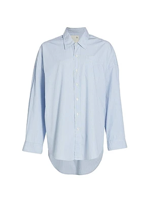 Drop Neck Oxford Shirt