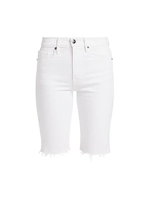 Le Vintage High-Rise Stretch Denim Bermuda Shorts