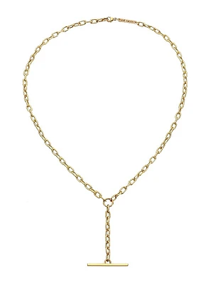 14K Yellow Gold Toggle Pendant Necklace