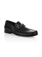 Chris Horse-Bit Leather Loafers