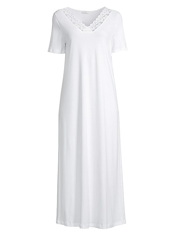 Moments Short-Sleeve Long Gown