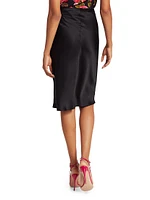 Perin Silk Midi Skirt