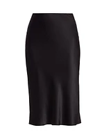 Perin Silk Midi Skirt