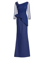Rippy Illusion Gown