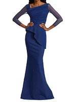 Rippy Illusion Gown