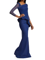 Rippy Illusion Gown