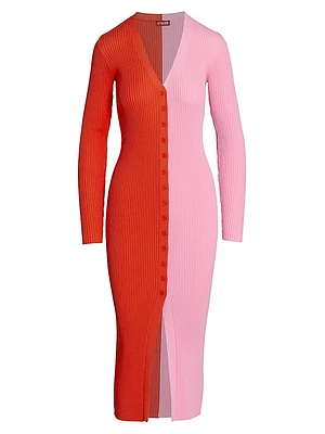 Shoko Colorblocked Midi-Dress
