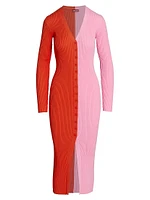 Shoko Colorblocked Midi-Dress