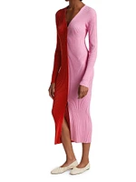 Shoko Colorblocked Midi-Dress