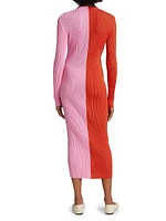 Shoko Colorblocked Midi-Dress