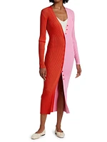 Shoko Colorblocked Midi-Dress