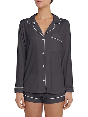 Gisele 2-Piece Piped Pajama Set