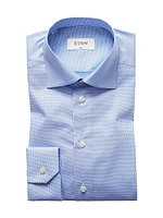 Slim-Fit Check Dress Shirt