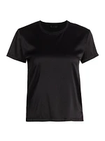 Silk Blend Crewneck T-Shirt