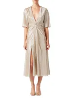 Stella Metallic Knotted Dress